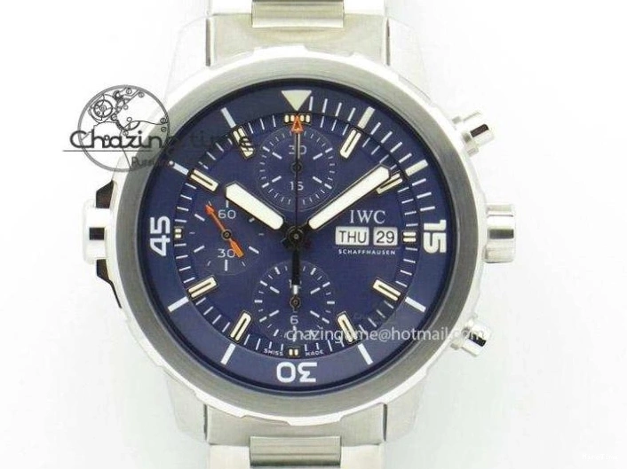MIROTIME 0601 Pilot Chrono SS IW387808 CF3 ZF 1:1 Best Edition On Brown Leather Strap A Soft 7328